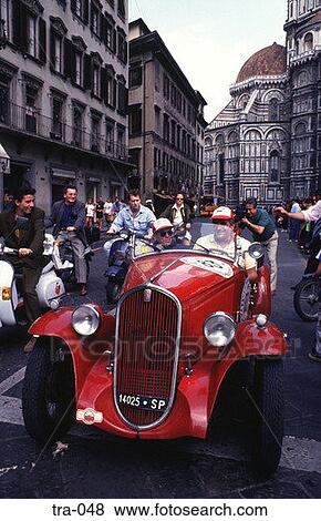 Stock Photo - Vintage Car Race Florence Italy. Fotosearch