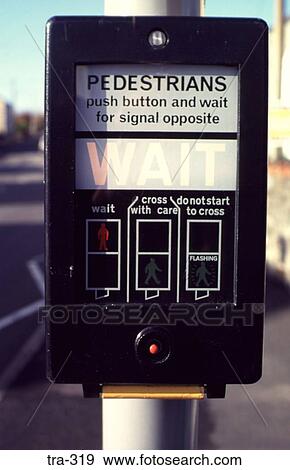Wait Sign on Pedestrian Crossing View Large Photo Image Stock Photo - Wait Sign on Pedestrian Crossing. Fotosearch