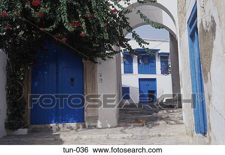 Stock Photograph - Wallscape Sousse Tunisia. Fotosearch