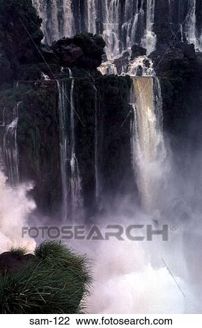 Waterfall Iguazu Falls Missiones Argentina View Large Photo Image Stock Image - Waterfall Iguazu Falls Missiones Argentina. Fotosearch