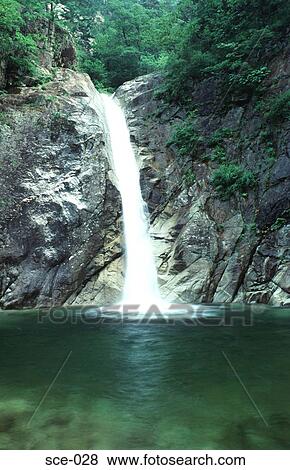 Waterfall in Sarawak National Park Korea View Large Photo Image Stock Photo - Waterfall in Sarawak National Park Korea. Fotosearch