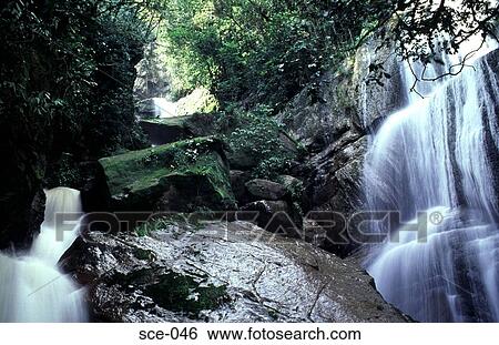Waterfall View Large Photo Image Stock Photograph - Waterfall. Fotosearch