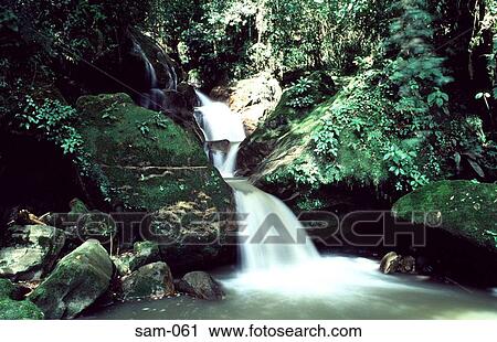 Waterfall through Rocks Merida Venezuela View Large Photo Image Stock Image - Waterfall through Rocks Merida Venezuela. Fotosearch