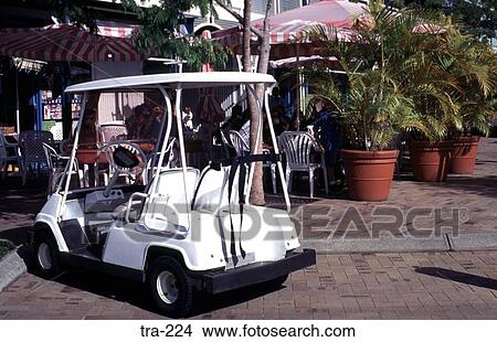 White Golf Cart outside an Australian Club House View Large Photo Image Picture - White Golf Cart outside an Australian Club House. Fotosearch