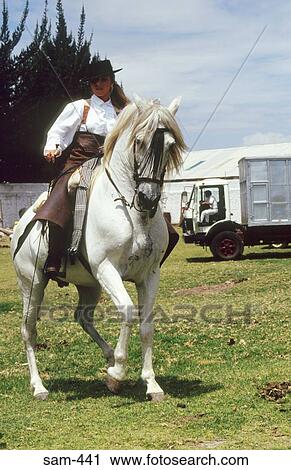 Woman on Horseback Quito Ecuador View Large Photo Image Stock Image - Woman on Horseback Quito Ecuador. Fotosearch