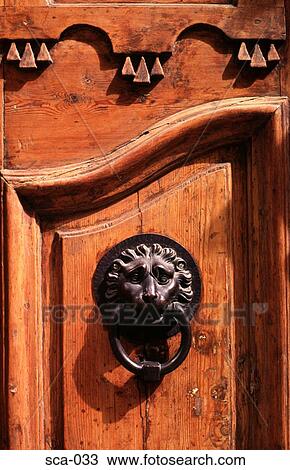 Wood Panelled Door with Knocker Stockholm Sweden View Large Photo Image Stock Image - Wood Panelled Door with Knocker Stockholm Sweden. Fotosearch