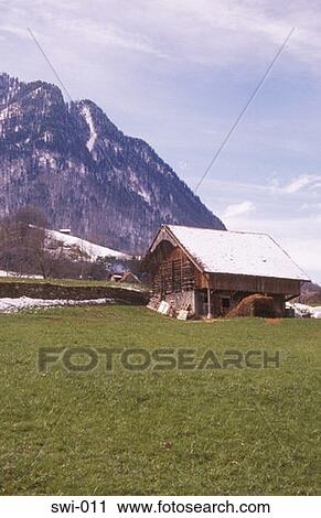 Wooden Alpine Building Beckenried Switzerland View Large Photo Image Stock Image - Wooden Alpine Building Beckenried Switzerland. Fotosearch