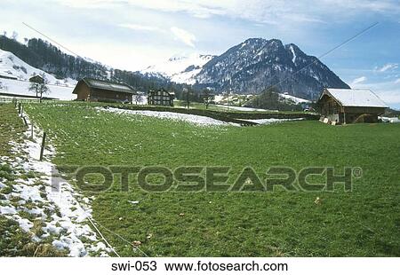 Wooden Alpine Buildings Beckenried Switzerland View Large Photo Image Stock Image - Wooden Alpine Buildings Beckenried Switzerland. Fotosearch