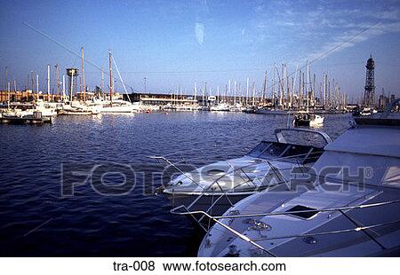 Yachts in the Harbour Barcelona Spain View Large Photo Image Stock Photo - Yachts in the Harbour Barcelona Spain. Fotosearch
