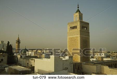 Stock Photo - Zitouna Mosque Media Tunis Tunisia. Fotosearch