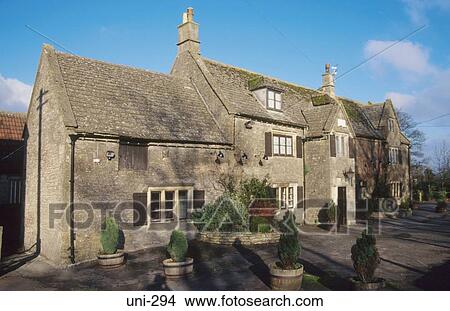 18世紀 石 旅館 建物 イギリス ピクチャー Uni 294 Fotosearch