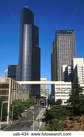 5th Avenue and Office Buildings Seattle USA View Large Photo Image Picture - 5th Avenue and Office Buildings Seattle USA. Fotosearch
