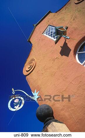 Abstract View of Shop Corner and Sign Portmeirion Wales UK View Large Photo Image Stock Photo - Abstract View of Shop Corner and Sign Portmeirion Wales UK. Fotosearch