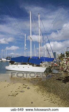 Ala Wai Marina Oahu Hawaii USA View Large Photo Image Stock Photo - Ala Wai Marina Oahu Hawaii USA. Fotosearch