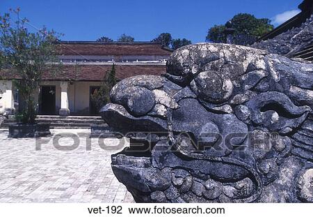 Stock Image - Animal Sculpture Tomb of Khai Dinh Hue Vietnam. Fotosearch