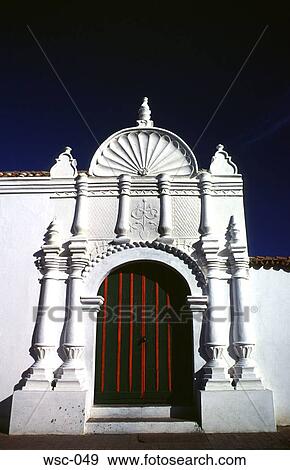 Arched Door Coro Venezuela View Large Photo Image Stock Photo - Arched Door Coro Venezuela. Fotosearch