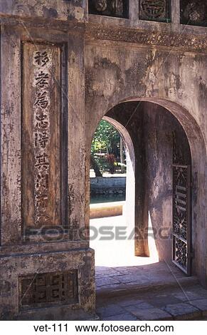 Arched Doorway Tu Hieu Pagoda and Monastery Vietnam View Large Photo Image Stock Image - Arched Doorway Tu Hieu Pagoda and Monastery Vietnam. Fotosearch