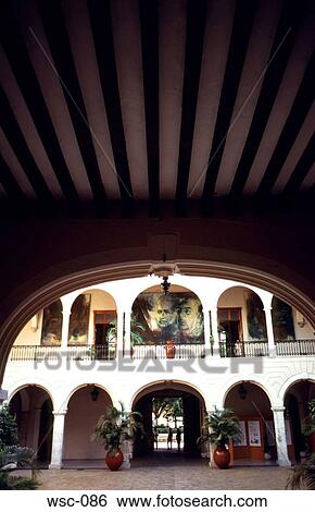 Arched Walkway from under an Arch Mexico View Large Photo Image Stock Photograph - Arched Walkway from under an Arch Mexico. Fotosearch