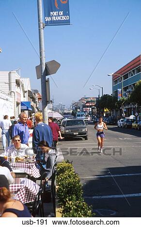 Athlete Running through San Francisco Streets USA View Large Photo Image Stock Image - Athlete Running through San Francisco Streets USA. Fotosearch