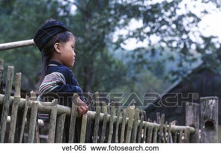 Black H'mong Child Sapa Vietnam View Large Photo Image Stock Photography - Black H'mong Child Sapa Vietnam. Fotosearch