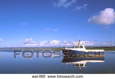 Boat Loughor Estuary Wales View Large Photo Image Stock Image - Boat Loughor Estuary Wales. Fotosearch
