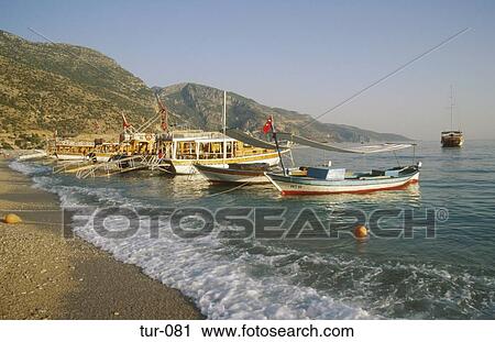 Boats Moored at Coast Fethiye Isk Turkey View Large Photo Image Stock Image - Boats Moored at Coast Fethiye Isk Turkey. Fotosearch