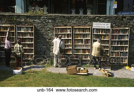 Books on Sale Outside Hay on Wye Wales UK View Large Photo Image Picture - Books on Sale Outside Hay on Wye Wales UK. Fotosearch