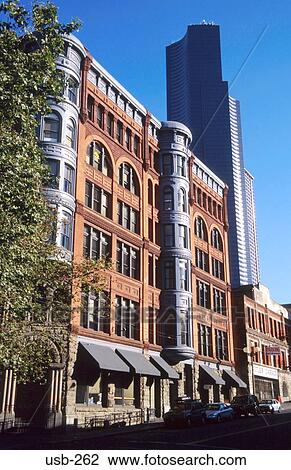Brick Office Building Seattle Washington State USA View Large Photo Image Stock Image - Brick Office Building Seattle Washington State USA. Fotosearch