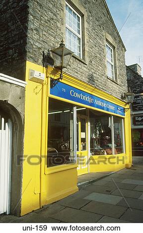 Brightly Painted Antique Shop Front Cowbridge Wales View Large Photo Image Stock Photo - Brightly Painted Antique Shop Front Cowbridge Wales. Fotosearch
