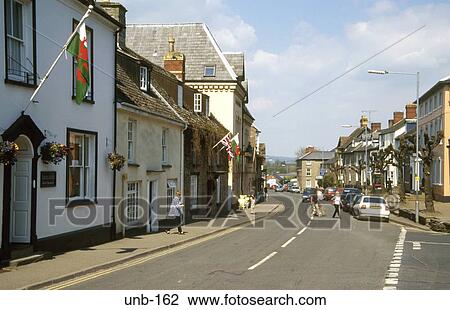 Broad Street Hay on Wye Wales UK View Large Photo Image Stock Image - Broad Street Hay on Wye Wales UK. Fotosearch