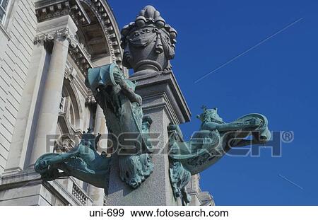 Bronze Figures on Port of Liverpool Building UK View Large Photo Image Stock Photo - Bronze Figures on Port of Liverpool Building UK. Fotosearch