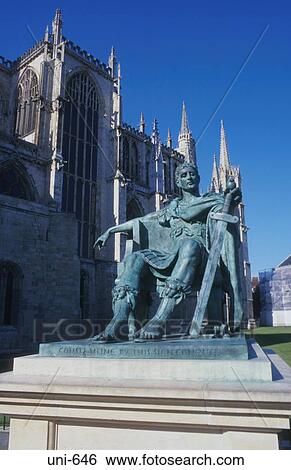 Bronze of Emperor Constantine York UK View Large Photo Image Stock Photograph - Bronze of Emperor Constantine York UK. Fotosearch