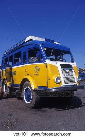 Stock Image - Bus at Dong Ba Bus Station Hue Vietnam. Fotosearch