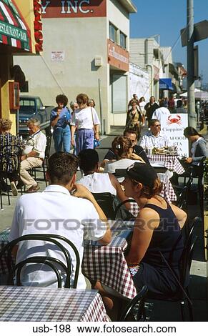 Busy Outdoor Cafe Fisherman's Wharf San Francisco USA View Large Photo Image Stock Photo - Busy Outdoor Cafe Fisherman's Wharf San Francisco USA. Fotosearch