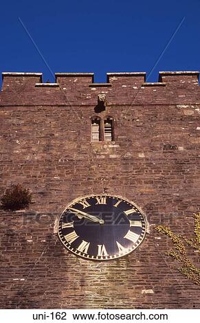 Church Tower with Clock Llandeilo Wales UK View Large Photo Image Stock Image - Church Tower with Clock Llandeilo Wales UK. Fotosearch
