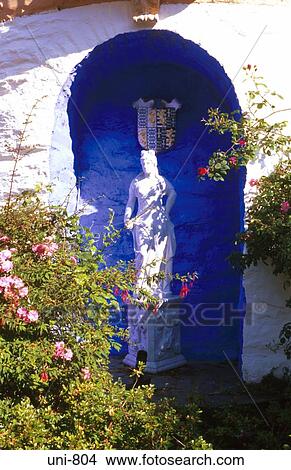Classical Statue of Woman Portmeirion Wales UK View Large Photo Image Picture - Classical Statue of Woman Portmeirion Wales UK. Fotosearch