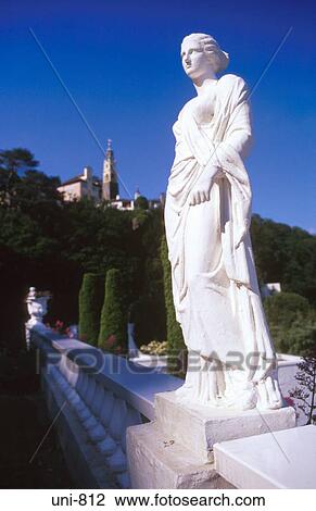 Classical Statue of Woman Portmeirion Wales UK View Large Photo Image Stock Image - Classical Statue of Woman Portmeirion Wales UK. Fotosearch