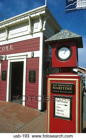 Clock on Pier Fisherman's Wharf San Francisco USA View Large Photo Image Stock Image - Clock on Pier Fisherman's Wharf San Francisco USA. Fotosearch