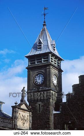 Clock Tower Craig-y-nos Castle Brecon Wales UK View Large Photo Image Picture - Clock Tower Craig-y-nos Castle Brecon Wales UK. Fotosearch