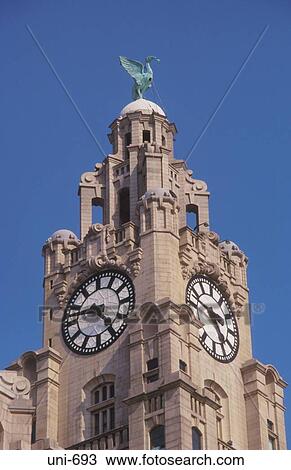 Clock Tower Liver Building Liverpool UK View Large Photo Image Stock Image - Clock Tower Liver Building Liverpool UK. Fotosearch