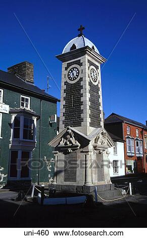 Clock Tower Rhayader Wales View Large Photo Image Stock Image - Clock Tower Rhayader Wales. Fotosearch