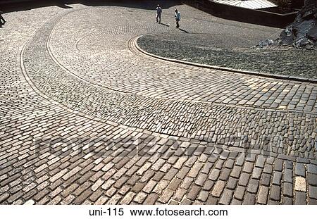 Cobbled Road in Edinburgh Castle Scotland View Large Photo Image Stock Photography - Cobbled Road in Edinburgh Castle Scotland. Fotosearch