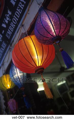Coloured Lanterns Hanoi Vietnam Asia View Large Photo Image Stock Photo - Coloured Lanterns Hanoi Vietnam Asia. Fotosearch