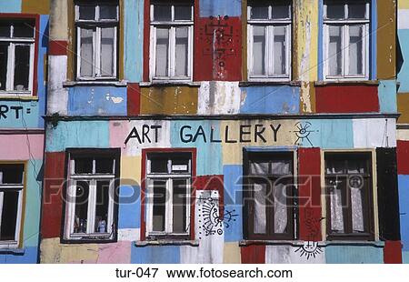 Colourful Painted Building Istanbul Turkey View Large Photo Image Stock Photo - Colourful Painted Building Istanbul Turkey. Fotosearch