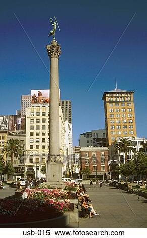 Column and Statue Union Square San Francisco USA View Large Photo Image Stock Photography - Column and Statue Union Square San Francisco USA. Fotosearch