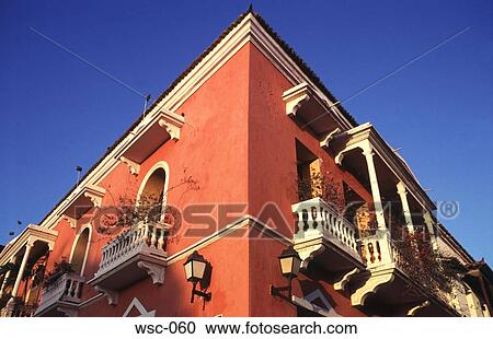 Corner of Building in Colombia View Large Photo Image Stock Image - Corner of Building in Colombia. Fotosearch