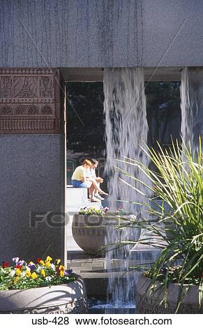 Couple Sitting in Public Gardens Seattle USA View Large Photo Image Stock Photo - Couple Sitting in Public Gardens Seattle USA. Fotosearch