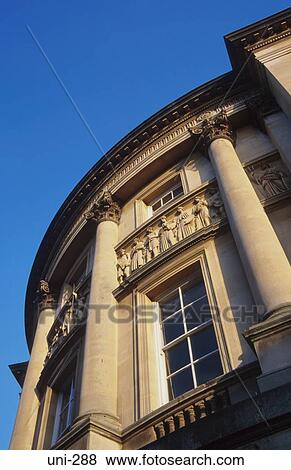 Curved Pediment on Bath Guildhall UK View Large Photo Image Stock Photo - Curved Pediment on Bath Guildhall UK. Fotosearch