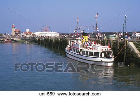 Day Trip Boat on Scarborough Quayside UK View Large Photo Image Stock Photo - Day Trip Boat on Scarborough Quayside UK. Fotosearch