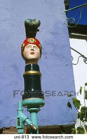 Decorated Tap Portmeirion Wales UK View Large Photo Image Stock Image - Decorated Tap Portmeirion Wales UK. Fotosearch